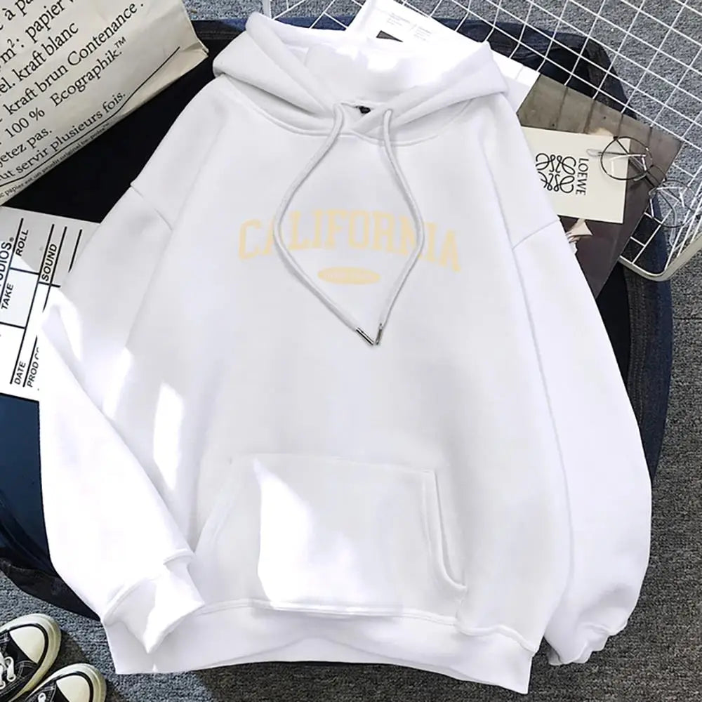 NEW Arrivals S-2XL 12 Colors California West Coast Design Women Hoody Hip Hop All-Match Streetwear Pocket Crewneck Clothes Fleece Comfortable Female Girls Casual Clothing Supplies