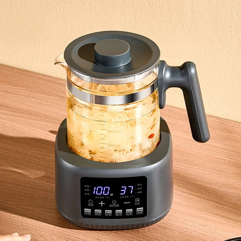 NEW Arrivals Multifunctional Electric Thermostatic Kettle Digital Screen  1.3L Tea Automatic Maker Baby Constant Temperature Milk Regulator Steam Spray Home Office Travel Camping Picnic Household Drinkware Appliances Supplies