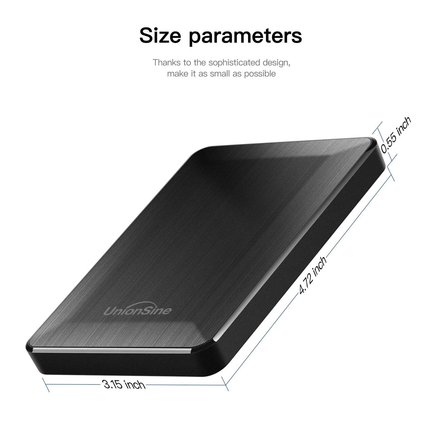 HDD 2.5 Inch Portable External Hard Drive 250GB 320GB 500GB 1TB USB3.0 Storage Compatible for PC Mac Desktop MacBook