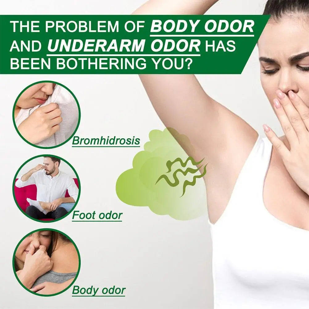 5 PCS Set Armpit Underarm Deodorant Cream Natural Refreshing Extract Plant  Summer Sweat Lasting Fragrance Body Skin Care Treatment 10g Women Men Personal Care Sets