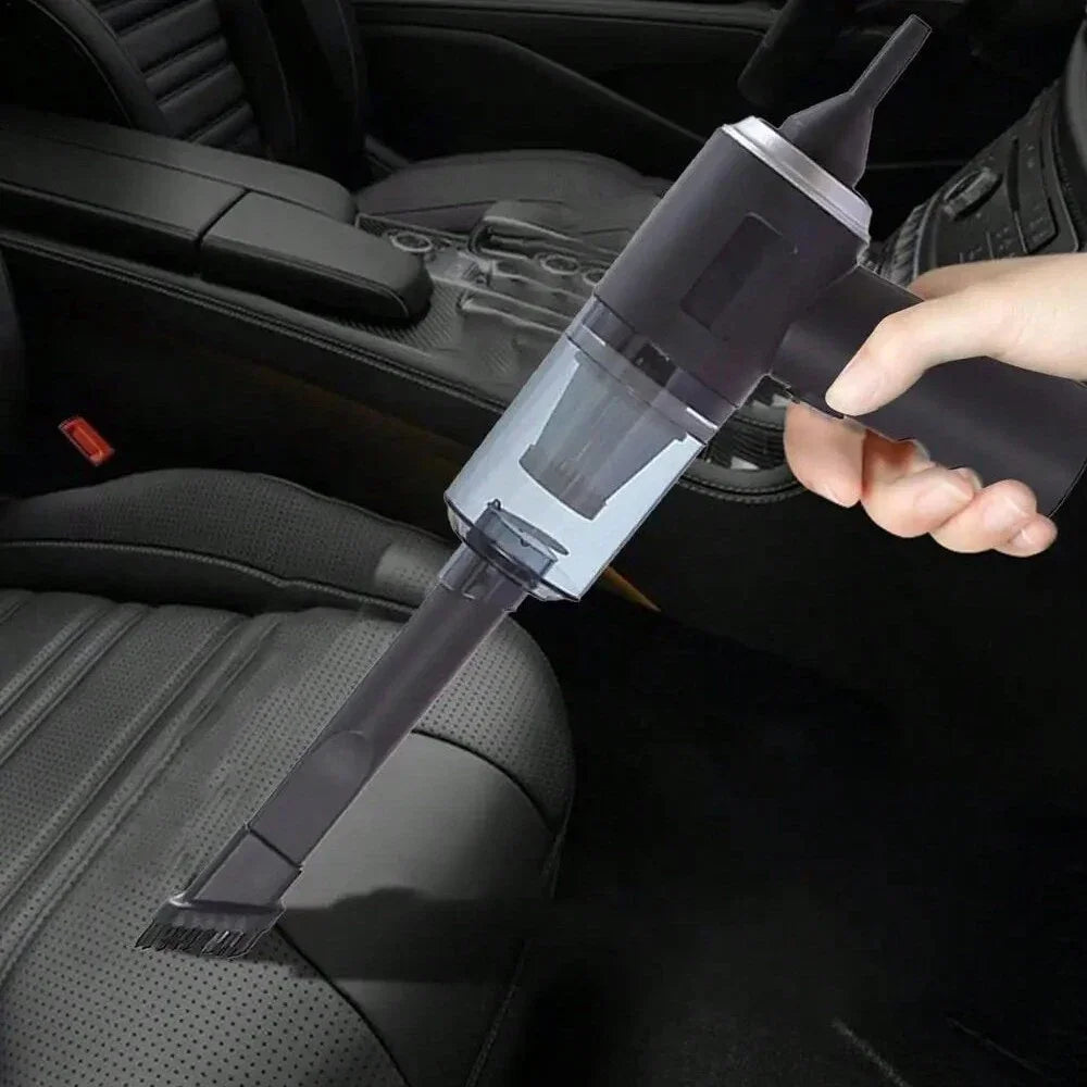 NEW Arrivals  Wireless Vacuum Cleaner Dual Use for Home and Car 120W High Power Powerful Vacuum Cleaner Black