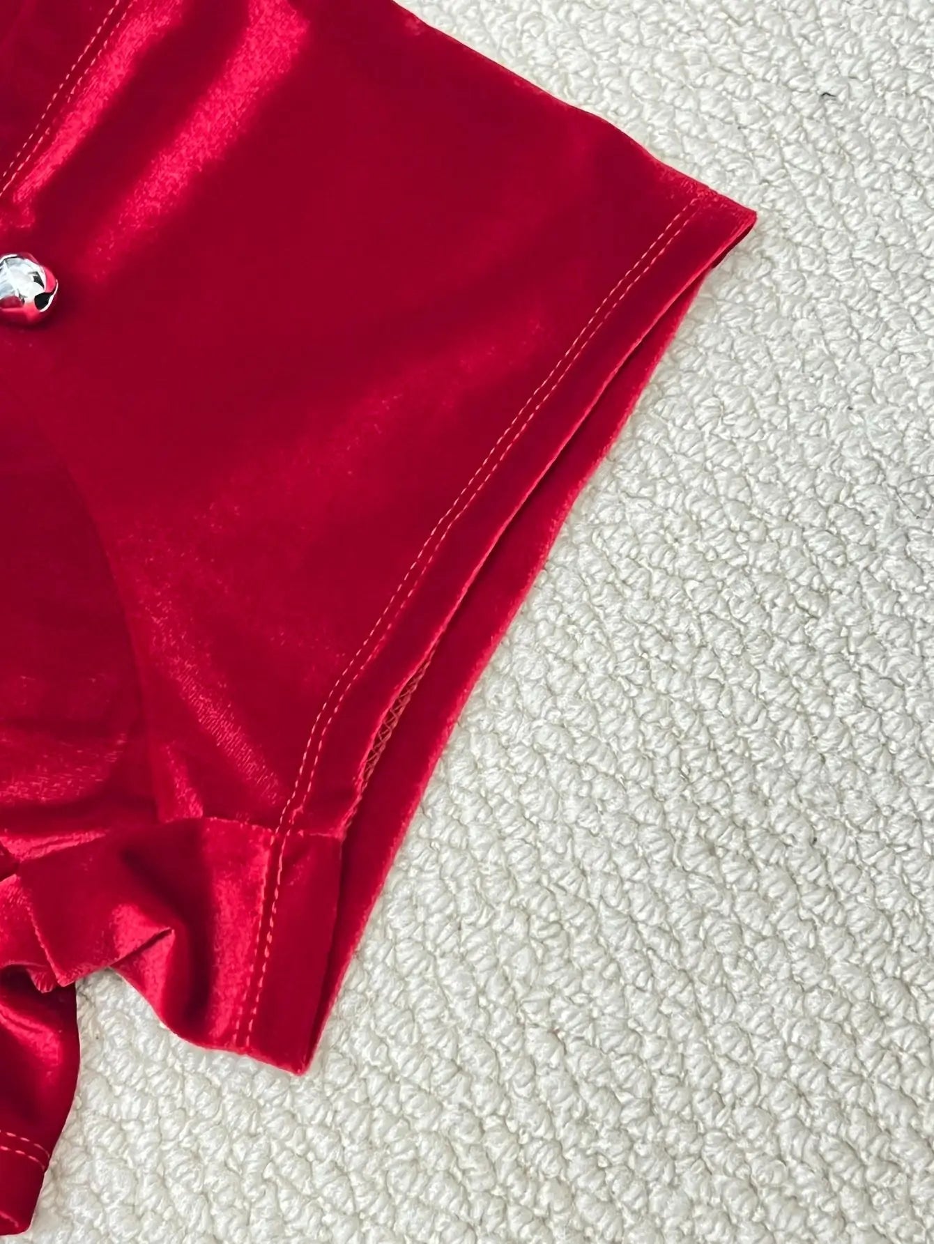 NEW Arrivals 2PCS Velvet Set S-3XL Plus Size Free Christmas Boxer + Hat 】1Set Men's High-Quality Velvet Sexy Underwear, Featuring Bowknot and Bell Christmas Design