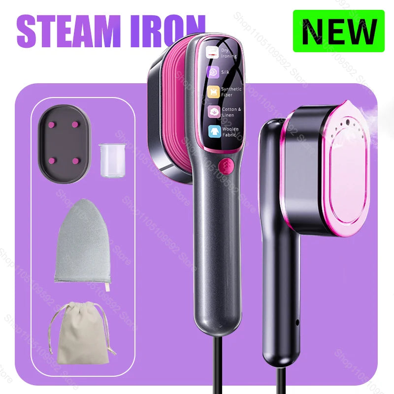 Fabric Professional Press Board Iron Machine with Home Vertical Steam Iron Handheld Garment Steamer Portable for Clothes Fast Heating Travel Business Trip Steam iron