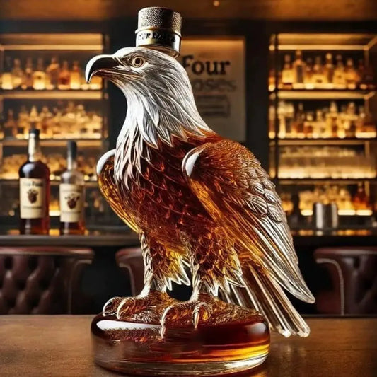NEW Arrivals Whiskey Eagle Bottle Borosilicate Glass Sparkling Wine Bottle Animal Modeling Wine Bottle Home Bar Decoration Gifts Home Bar Drinkware Pubs Night Club Barware Accessories