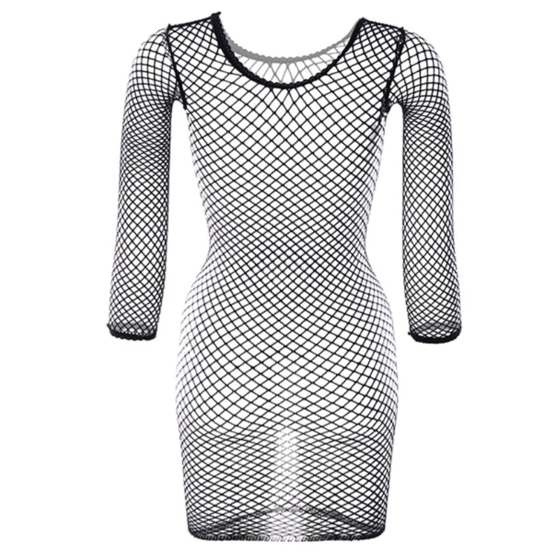 Sexy Cover Up Hollow Out Fishnet Dress without Bikini Hollow Out Dress Holiday QQ609