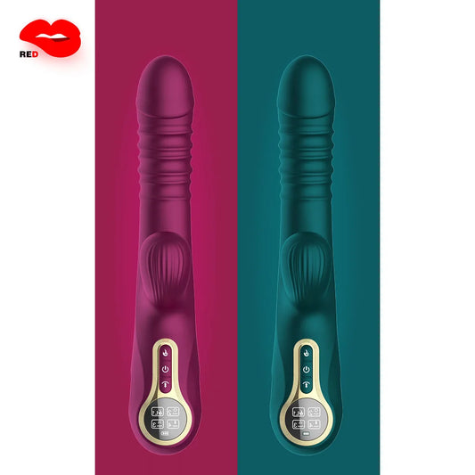 NEW Arrivals Women Retractable Vibrator Dildo Set Fast Piston Heating Sucking Tongue Licking G-spot Nipple Vagina Masturbator Sex Toys for Women Couples Endless Pleasure Supplies