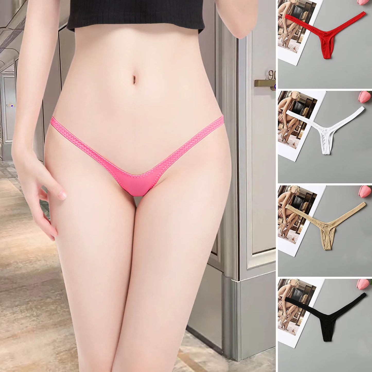 New Women Sexy C-String Open Back Thong Underwear Panties Sleepwear Nightwear Ladies Female Underwear Lingerie Fashion Clothing Products