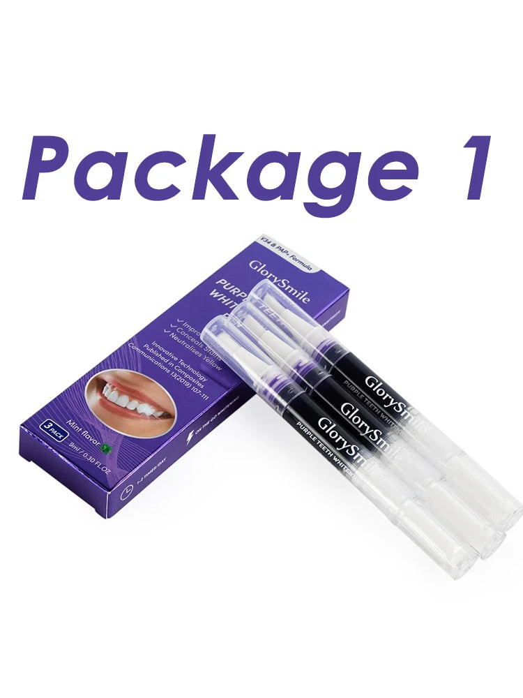 NEW Arrivals 1-5 PCS Set Purple Instant Teeth Whitening Pen Tartar Toothpaste Cleaning Tooth Stain No Sensitivity for a Brighter Whiter Smile Decay Care