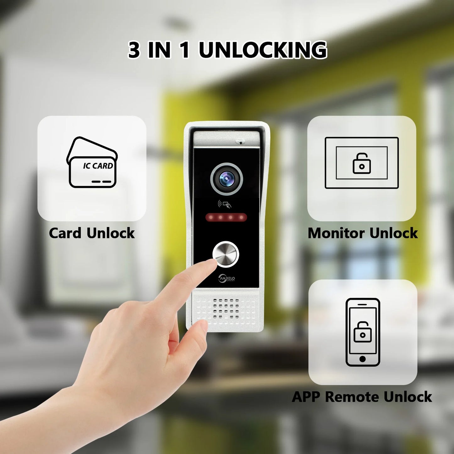 TUYA 10 Inch WiFi 1080P Video Intercom Smart Home Wireless Video Door Phone RFID Access Control System intercoms for Apartments