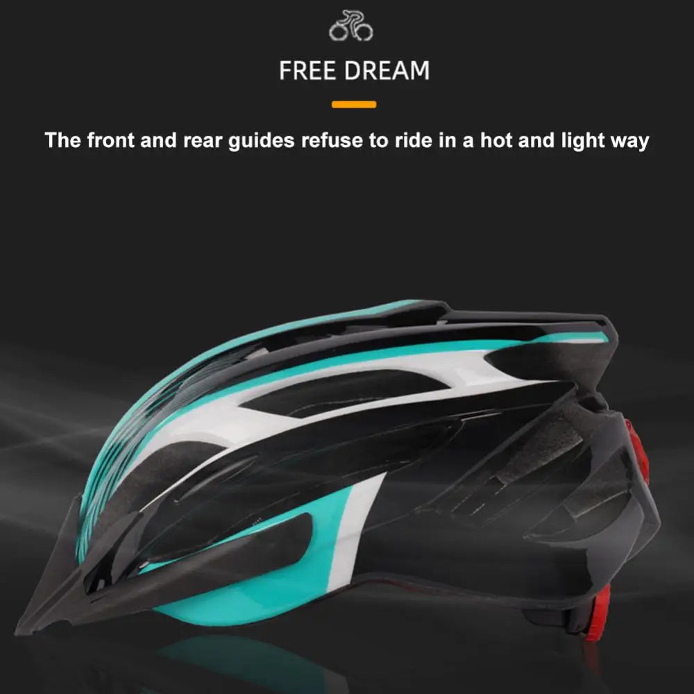 Helmet With LED Rear Light For Women Men Bike MTB With Detachable Visor Lightweight And Vented Mountain Cycling Helmet