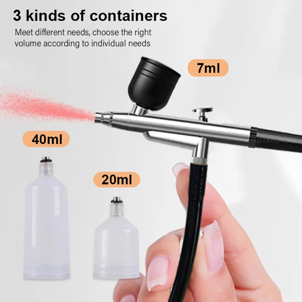Airbrush Nail With Compressor Portable Air Brush Nail Paint Compressor For Nails Art Cake Painting Craft Airbrush Compressor