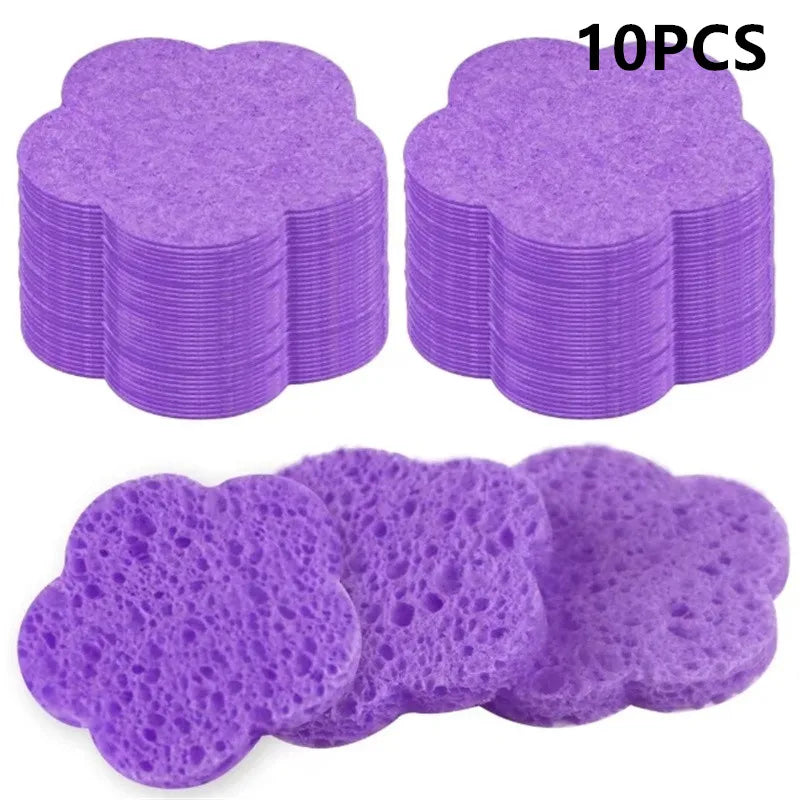 NEW Arrivals 50/100 PCS Set Reusable Facial Sponges Pad Heart Shape Compressed Facial Natural Facial Cleansing Pads Exfoliating For Cleansing ﻿Women Cosmetic Accessories