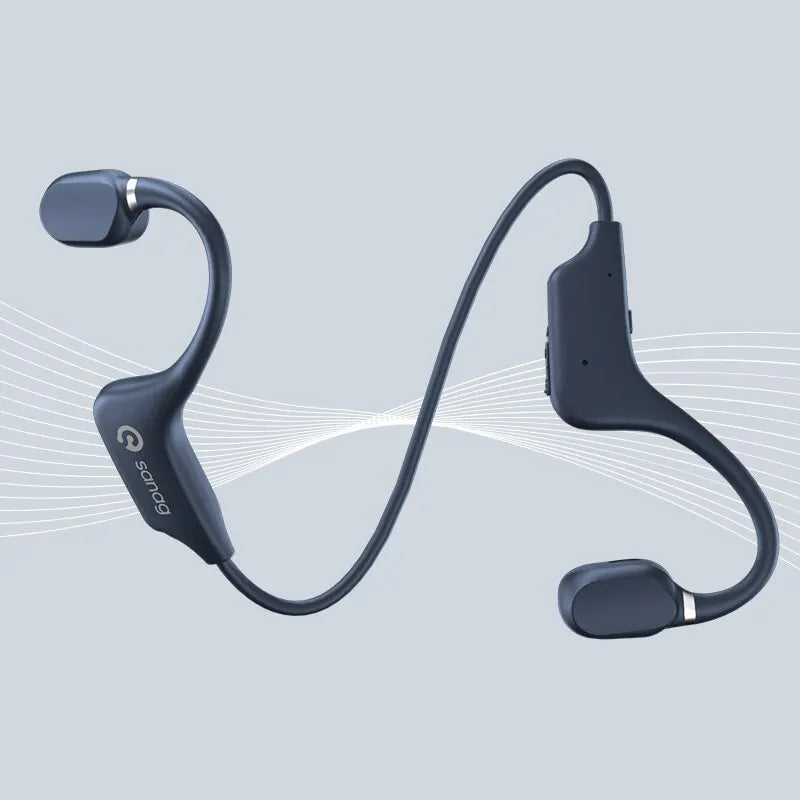 True Bone Conduction Earphone Open Ear Bluetooth Wireless Sport Headphones Waterproof Headset 3D Stereo Sound