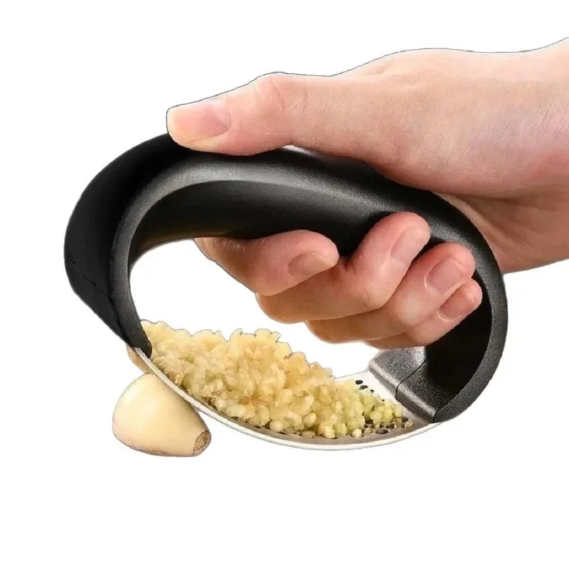 NEW Arrivals 9 PCS Set Stainless Steel Washable Garlic Press, Thickened Garlic Clip, Household Garlic Puree Grinder, Garlic Mortar, Kitchen Tools Set