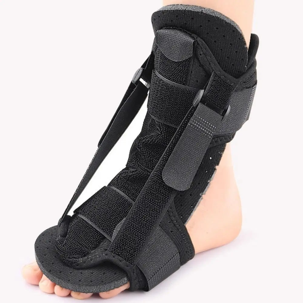 Double Support Plantar Fasciitis Splint Compression Breathable Dorsal Drop Foot Orthopedic Brace Adjustable Skin-friendly Health Care Supplies