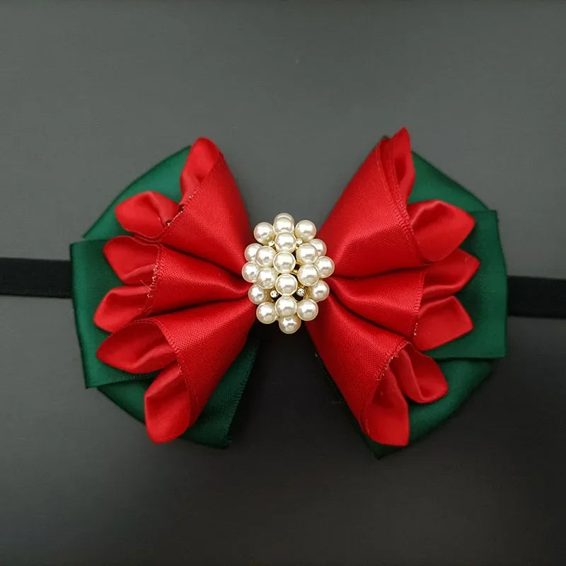 10 Colors Men's Business Wedding Luxury Bow Tie British Suit Shirt Accessories Original Design Handmade Jewelry Gifts Fashion Pearl Crystal Bow-Tie