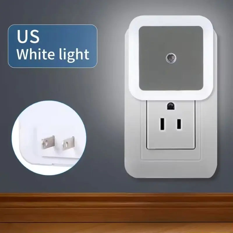 NEW Arrivals 6PCS Set Plug in Night Light Intelligent Sensor Sunrise To Sunset Sensor LED Light Suitable for Kitchen Bathroom Bedroom Corridor