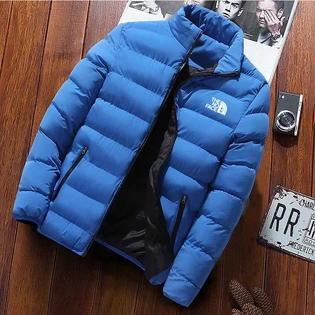 NEW Arrivals M-5XL 9 Colors Men's Cotton Padded Jacket Thick Warm Parka Coats Casual Monochrome Windbreaker Stand Collar Outwear Male Winter Warm Snow Outerwear Men Casual Sports Fashion Apparel Supplies