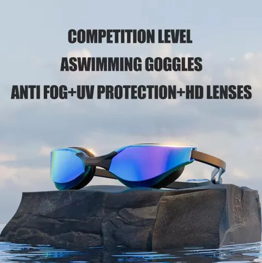 NEW Arrivals 5 Colors Professional Women Swimming Goggles with Racing Coating, High-Definition Anti-Fog Waterproof, Men's Swimming Goggles Swimming Top Quality Eyewear Sports Supplies
