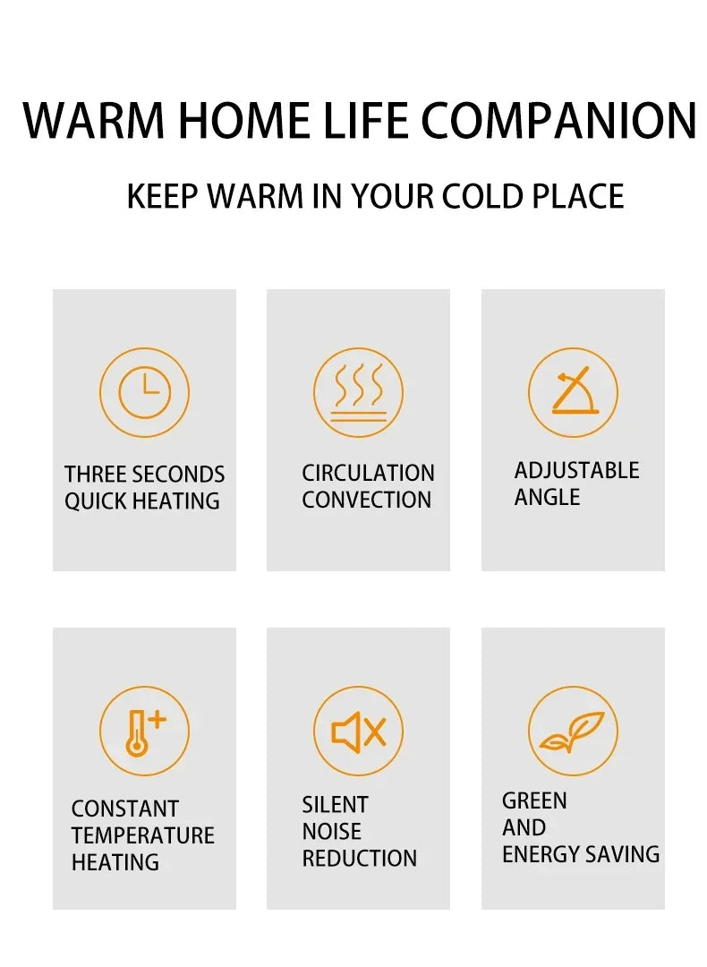 NEW Arrivals Whole House Heating 600W High-Power Remote Control Warm Air Lamp Dimming E27 Spiral Save Energy  Electric Heater Fan Light Ceiling Fan Light