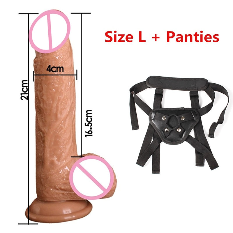 7/8 Inch Huge Realistic Dildo Silicone Penis Dong with Suction Cup for Women Masturbation Lesbain Anal Sex Toys for Adults 18