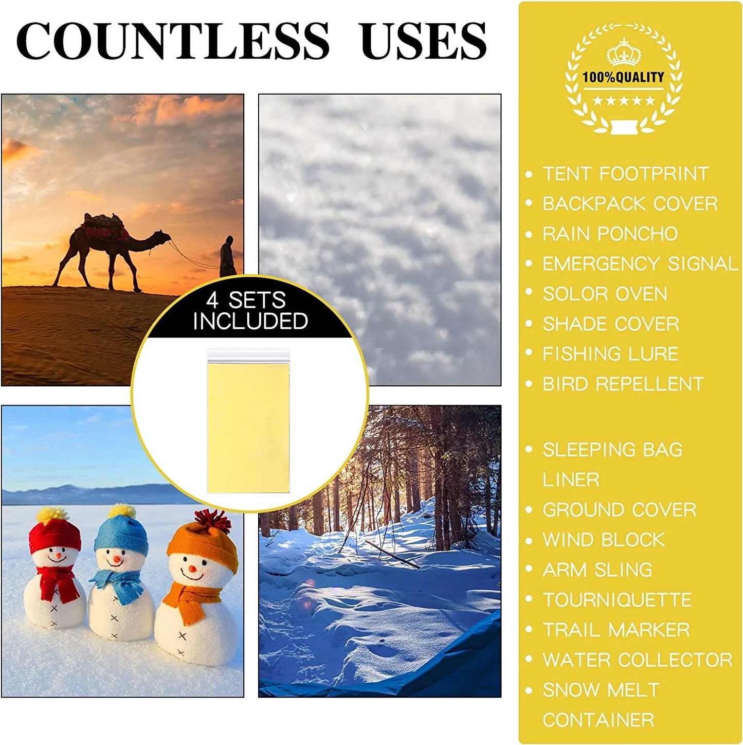 30 PCS Set 130*210cm Outdoor Emergency Gold-Sliver Survival Blanket 5-30pcWaterproof First Aid Rescue Curtain Foil Thermal Military Blanket