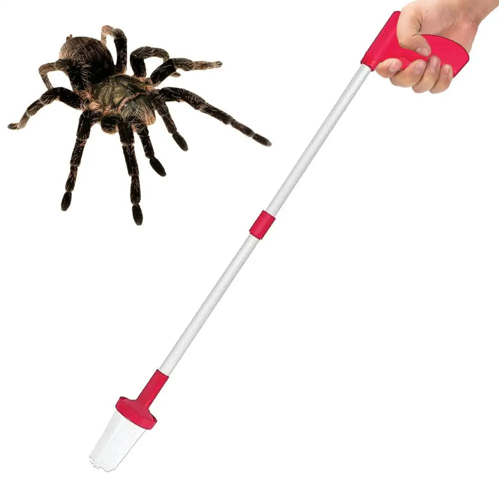NEW Extra Long Spider Cockroaches Grabber Folding Handheld Fly Catcher Spider Catcher Traps Long Handle Cockroach Grabber For Kitchen  Garden Camping Home Outdoor Cleaning Accessories
