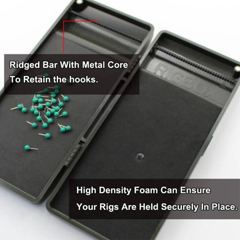 NEW Arrivals Carp Fishing Tackle Box Rig Safe Combi Soft Hook Length Hair Ronnie Zig Rig Storage System Magnetic Fishing Swivel Lines Aligner Tackle Box Lake River Fishing Accessories