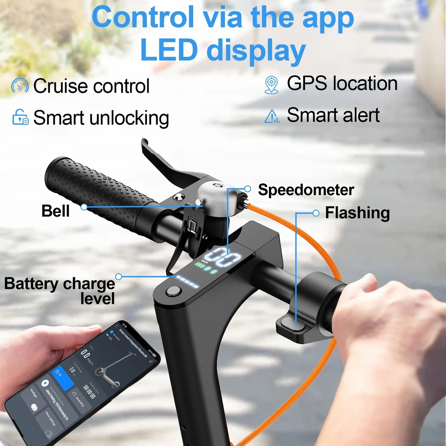 Just Arrived  T3 Foldable and Portable Electric Scooter with APP Control, 350W 36V 7.8Ah Motor, 25km/h Speed, 8.5" Tires