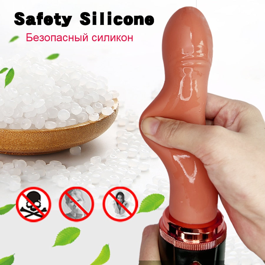 High Speed Telescopic Dildo Vibrator for Women Strong Suction Cup G Spot Vaginal massage Female Masturbation Sex Toys for Woman