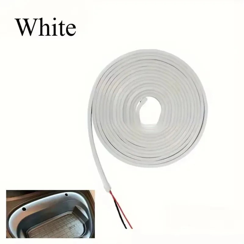 4M Car High Brightness Trunk Lighting Ambient Light Interior Decoration LED Wiring Free Automatic Sensor Tailgate Light Strip