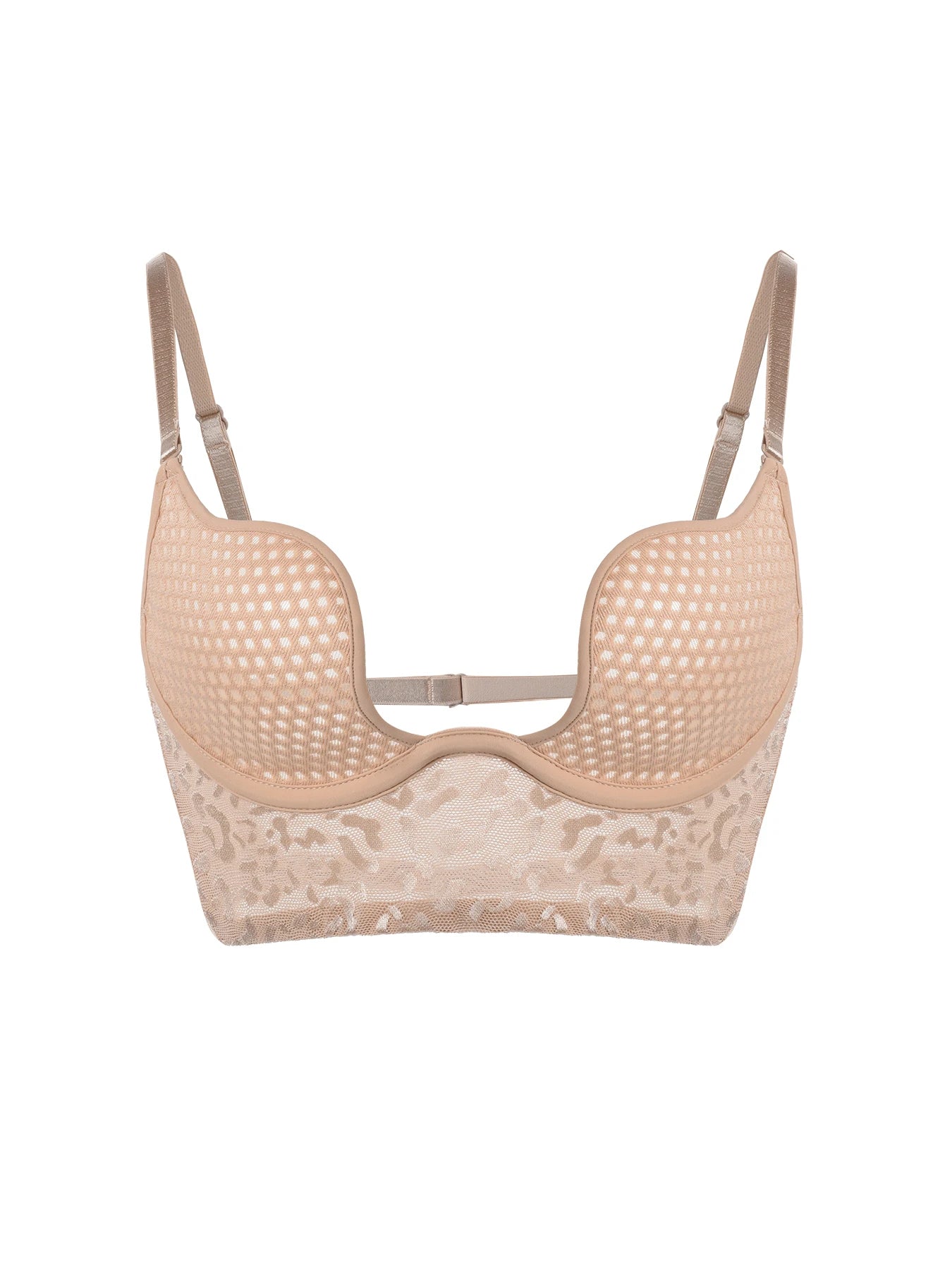 NEW 4 Colors Plus Size Stylish Mesh Breathable Soft-Steel Ring Women Bra Thin Design with Backless Multiple Wearing Styles Comfortable Lingerie Female Underwear