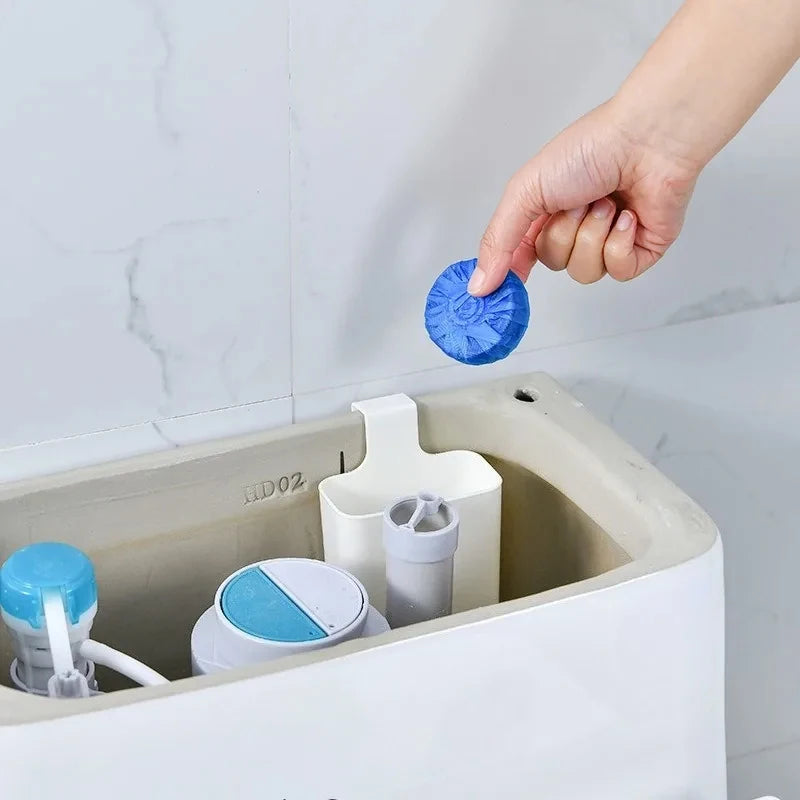 Toilet Solid Dispenser-Tank Replacement Part, Toilet Bowl Cleaner Buffer Box, Hanging Slow-Release Dispenser, Extends Cleaning Time Home Bathroom Accessories