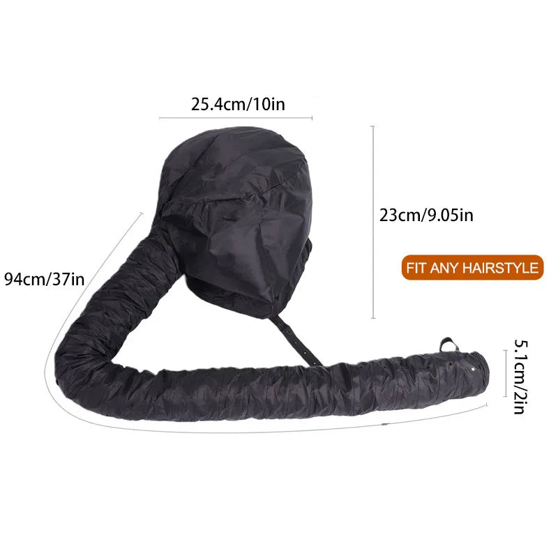 Silver Color Portable Hair Bonnet Dryer Cap Lazy Man Hair Dryer Cap Quick Dry Hair Dryer Heating Set Oil Baking Cap Household Hairdressing Salon Accessories