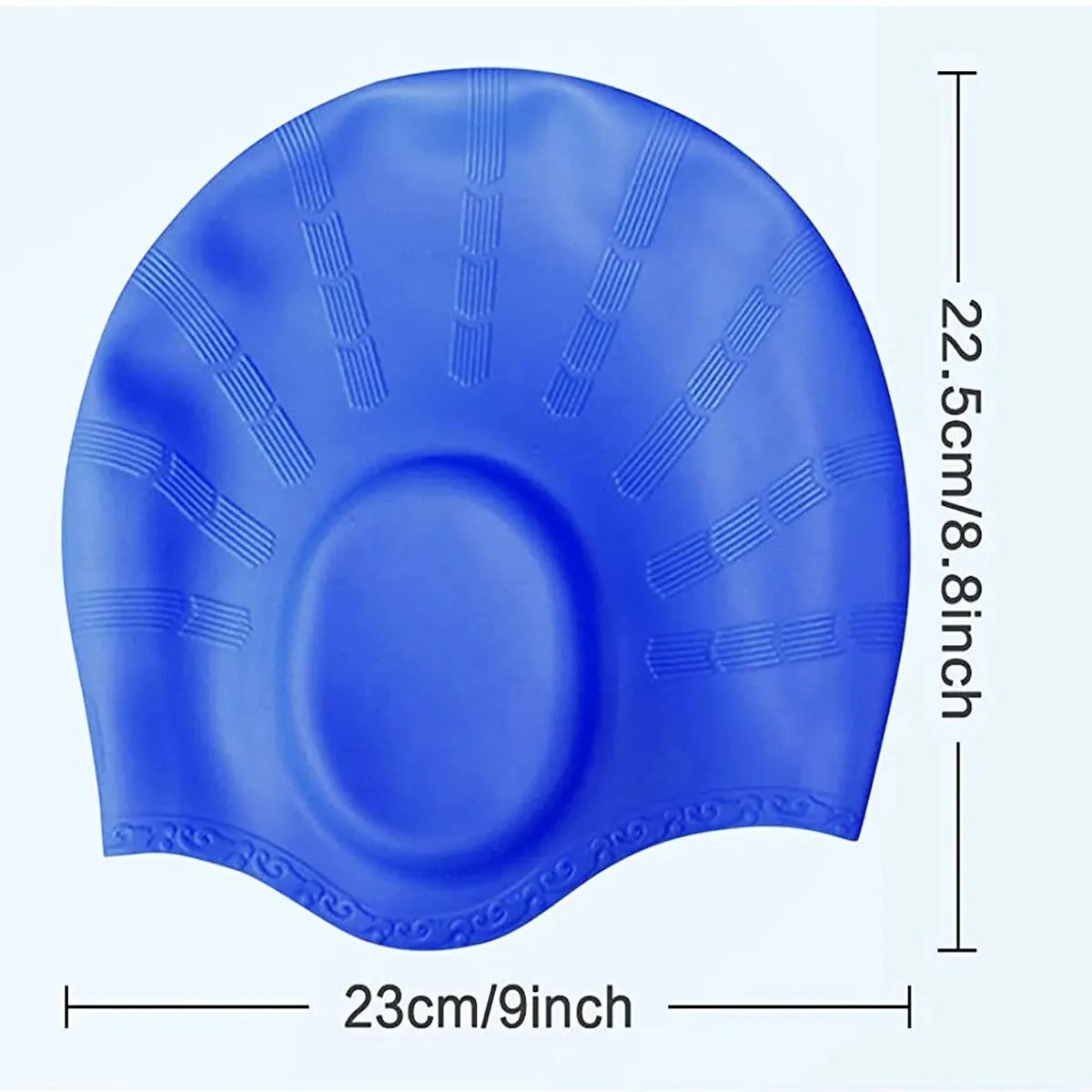 1pc Swimming Cap, Men's and Women's Swimming Cap, Waterproof Cap, 1 Nose Clip, 2 Rarplugs, 3D Rar Ergonomic Design