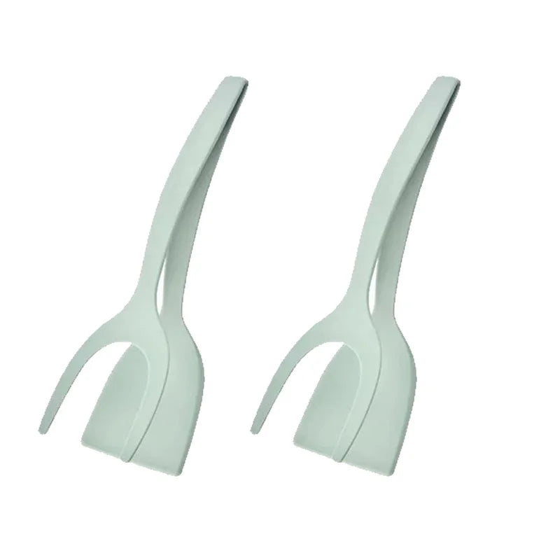 3 PCS Set Egg Flipper Spatula 2 in 1 Grip and Flip Spatula Tongs Silicone Egg Flipper Tool Fish French Toast Tongs Non-Stick Cooking Accessories Kitchenware Tools