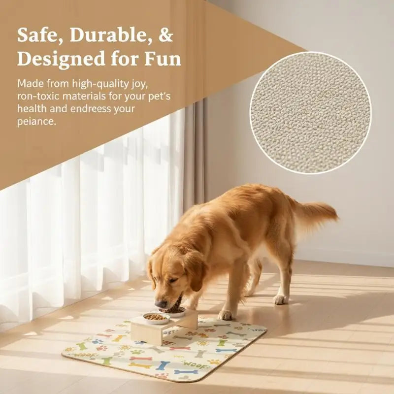 Pet Supplies Mat Domestic Cat Dog Feeding Mat Pet Placemat For Food Water Bowl With Waterproof Quick-Drying Floor Mat Pet Supplies