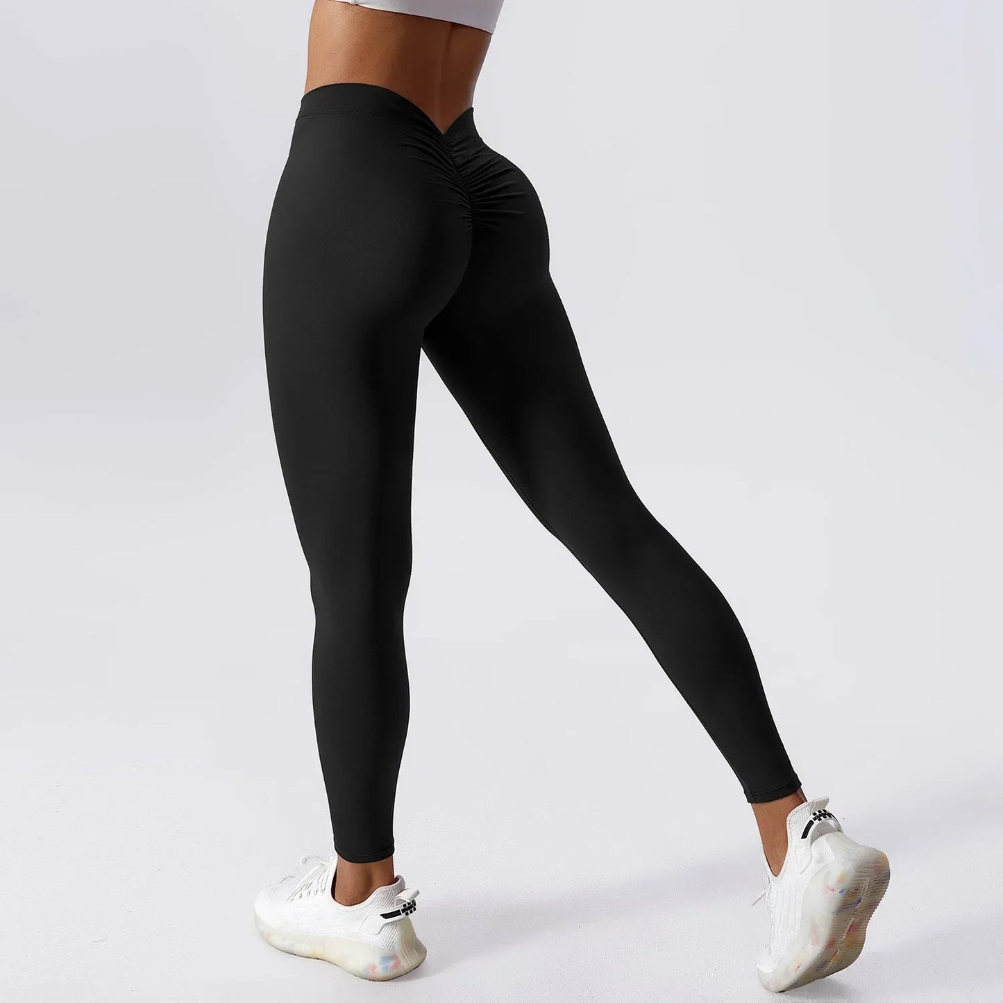 Yoga Tight Leggings Back V Butt Sexy Leggings Women Yoga Pants Fitness Workout Gym Running Leggings High Waist Active Wear Tight Pants