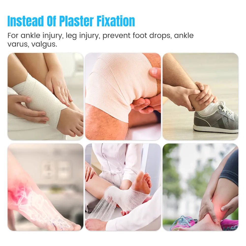 Ankle Stabilizer Injury Sprain Recovery Adjustable Ankle Fixation Brace Foot Drop Orthosis Postural Correct Rehabilitation Brace Medical Supplies Health Care Products