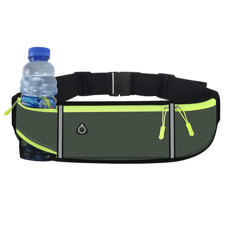 10 Colors Outdoor Running Waist Bag for Mobile Phone Light and Thin Fitness Cycling Water Bottle Waist Bag with Three Waterproof Pockets