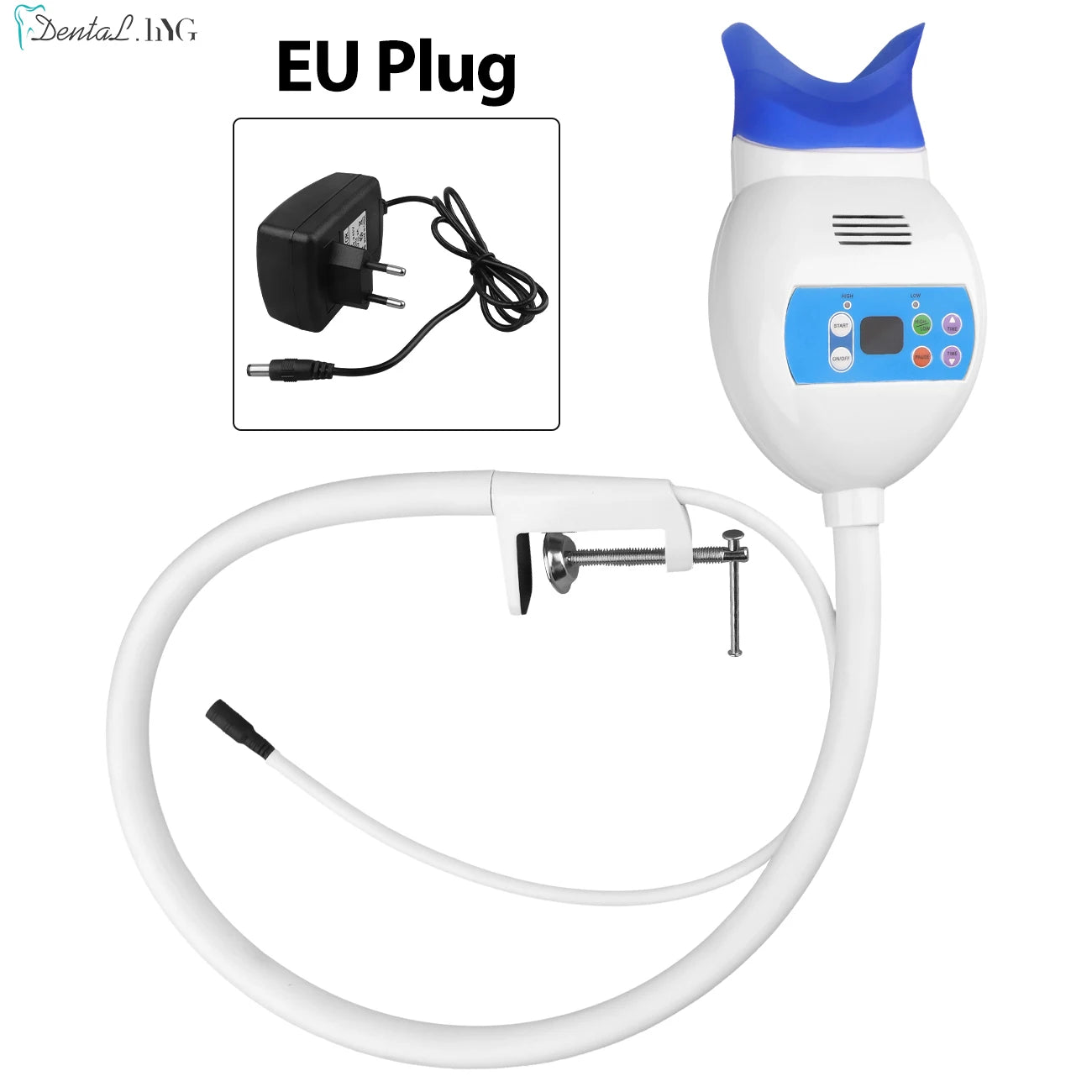 Dental Teeth Whitening Lamp Professional Cold Light Bleaching LED Machine Dentistry Equipment Clamp Table Style Oral Hygiene Care