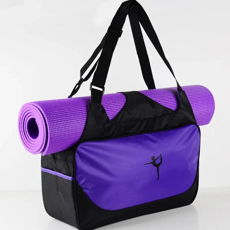 Yoga Mat Backpack Shoe Library Men's and Women's Travel Bag Sports Bag Crossbody Bag Shoulder Bag Yoga Supplies