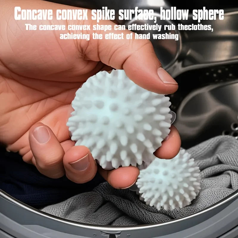 Set of 6 Reusable Magic Laundry Balls - Fabric Softener, Prevents Tangling And Removes Dirt, Available in Various Colors Pets Dogs Cats Hair Catcher Home Hotels Use