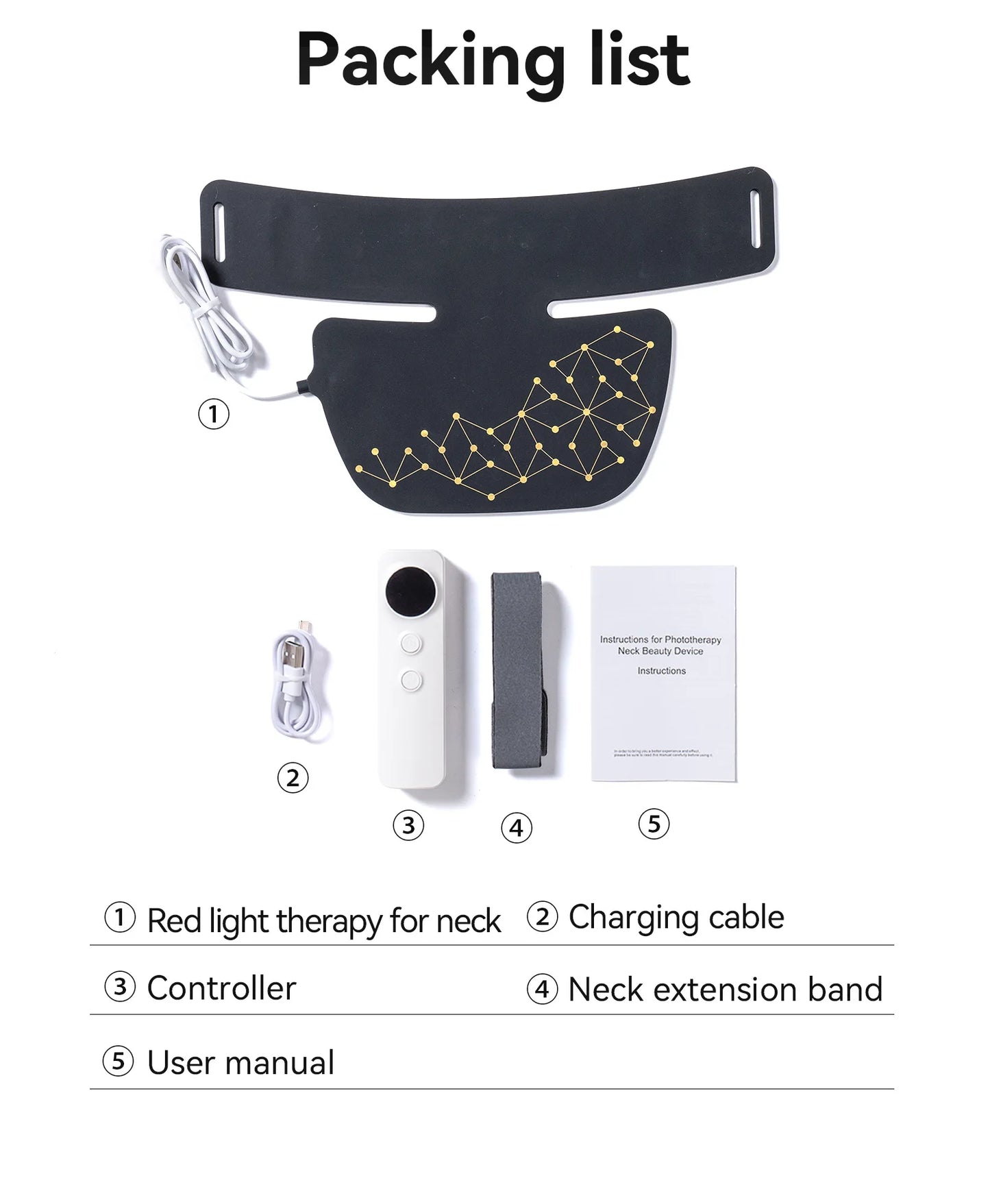 NEW NIR Korean LED Face + Neck Mask Near Infrared Face Neck SPA Therapy Mask 216+132 Beams Skin Rejuvenation Beauty Device Women Skin Care Accessories Korean Cosmetic Products