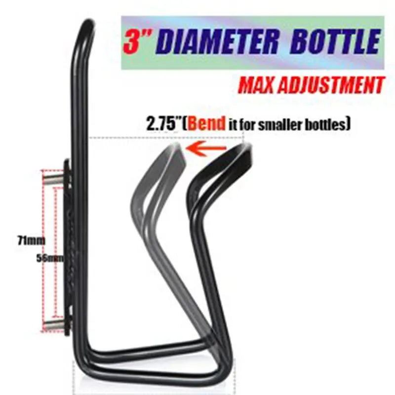 Aluminum Alloy Bicycle Bottle Holder Cycling Bicycle Drink Water Bottle Rack Holder Mount for Mountain Folding Bike Cage