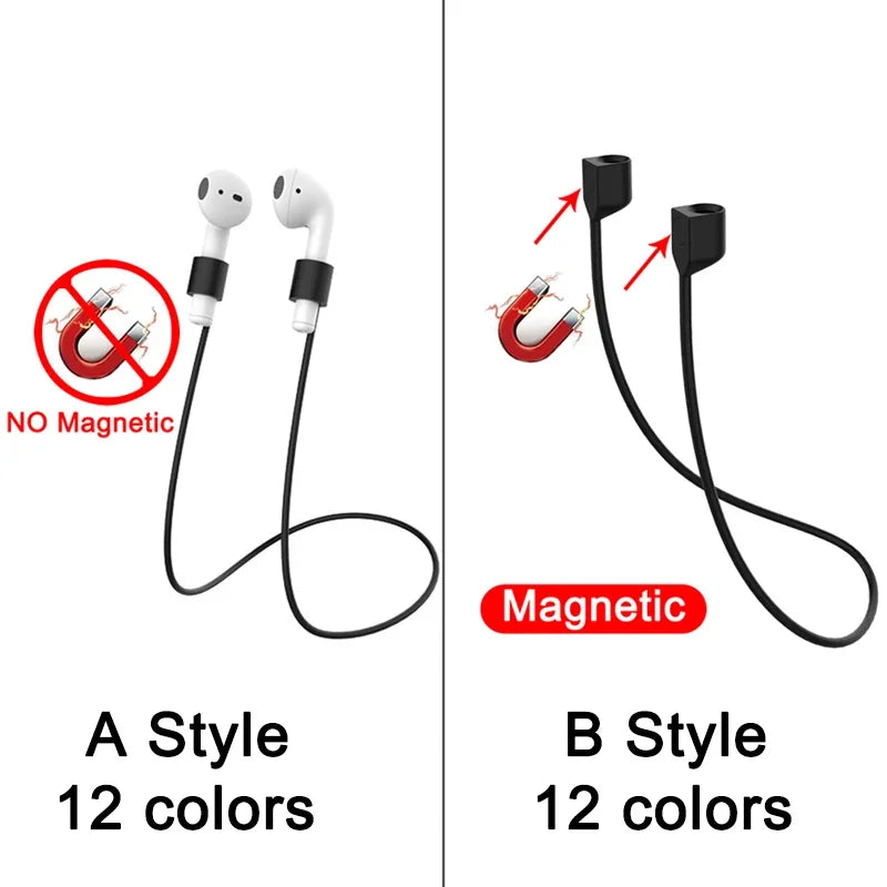 5-10 Pairs Magnetic Wireless Earphone Hanging Rope Anti-Lost Strap Cable For Air Pods Mi Air Dots Samsung Buds Plus Wireless Bluetooth Headphone Neck String