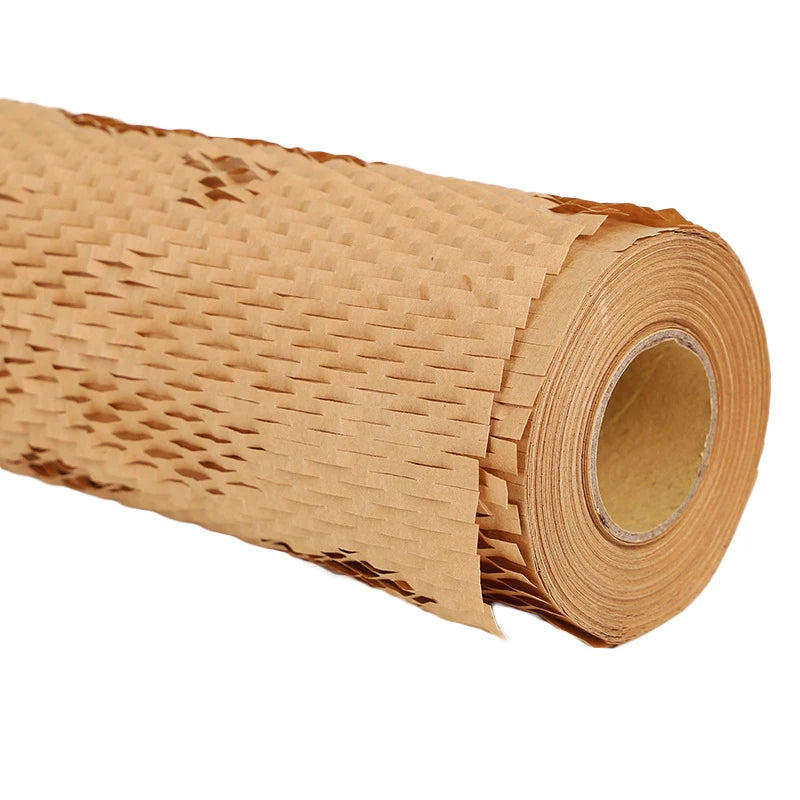 NEW Arrivals Honeycomb Kraft Wrapping Paper Cushioning Wrap Roll For Business DIY Gift Packaging Material Tissue Paper Travel Shipping Wrap Paper