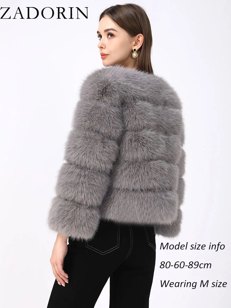 Low-Price Sales are Limited NEW Arrivals Luxury S-5XL 8 Colors Mink Coats Autumn Winter Fluffy Black Faux Fur Coat Women Thick Winter Warm Snow Outwear Evening Nightclub Party Faux Fur Jackets Ladies Girls Luxury Fashion Clot