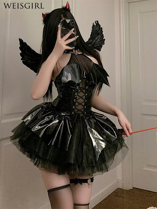 Lolita Dress Sexy Outfit Christmas Holiday Party Cosplay Costume Women French Servant Lolita Dress Uniform Suit Cosplay Costumes