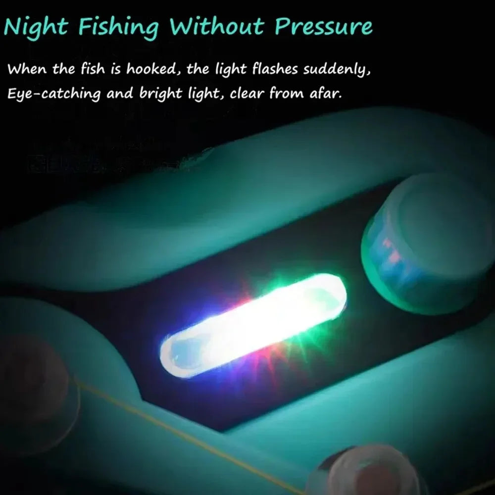 Blue/Black Color Fishing Sound Alarm Electronic Buzzer Indicator Siren Don't Miss A Catch Fish Bite Bait Alarm Sea Rod Indicator Sound Light Alarm Fishing Alarm Fishing Parts Lake River Boat Night Fishing